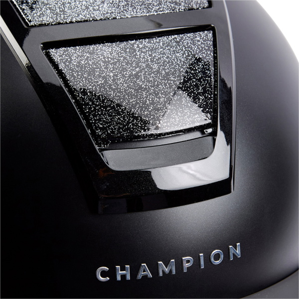 2026 Champion Unisex Insight Glitter Standard Peak Riding Hat INSIGHTGO - Met Black / Sparkle Schwarz